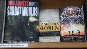 I recently found this anthology of stories with female protagonists on the sci-fi/fantasy shelf